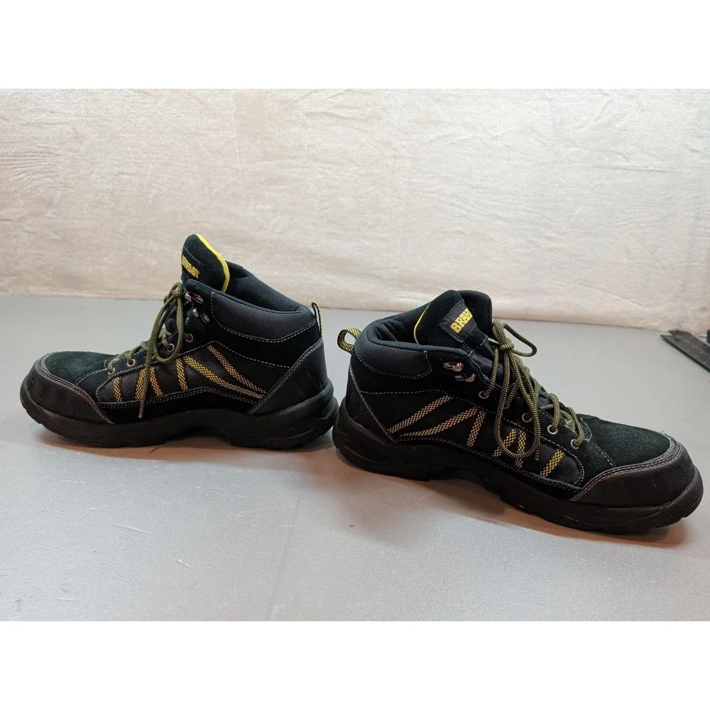 Brahma Mens Waterproof Safety Toe Work Boots Black MNBR28ES002 Size 11